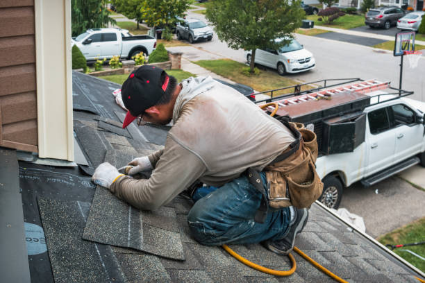 Professional Roofing technician working in Avoca, WI